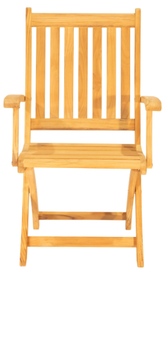 VICTORIA - Folding teak garden chair with armrests by Traditional Teak - view 3